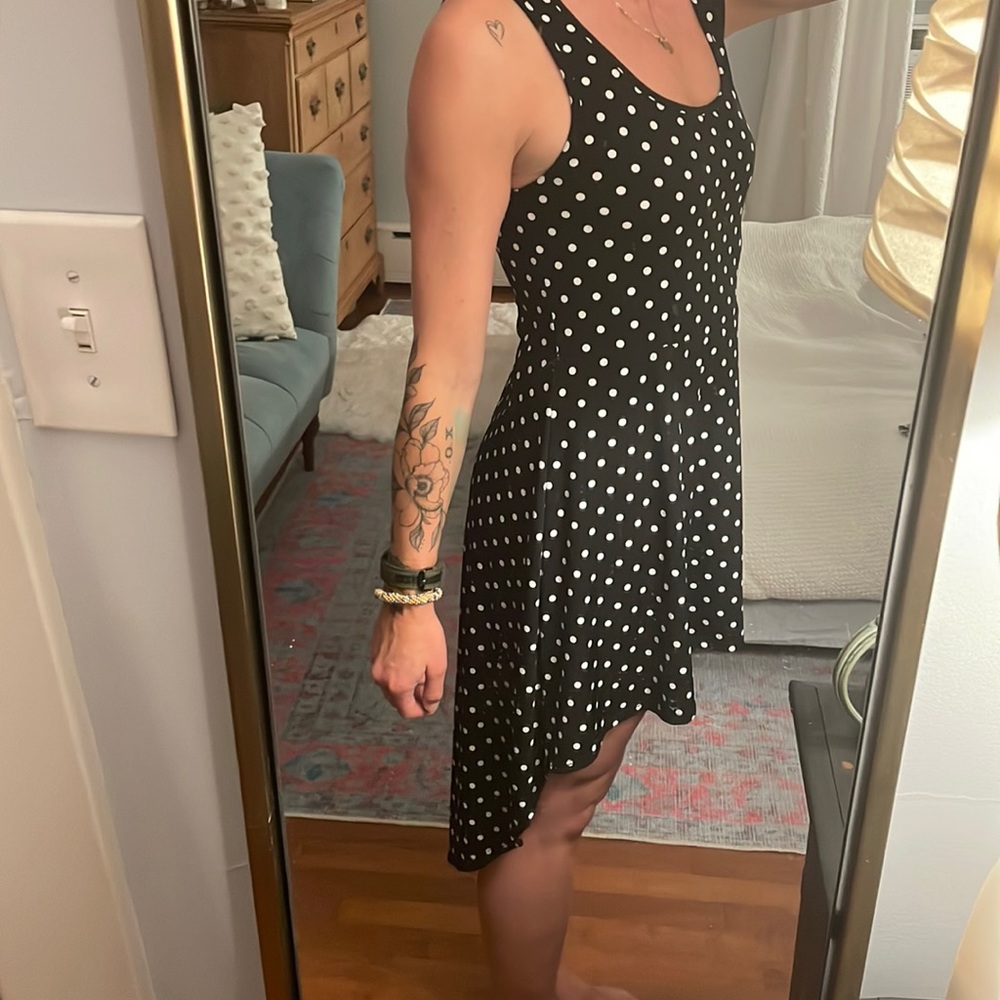 High low dress polka dot s/m